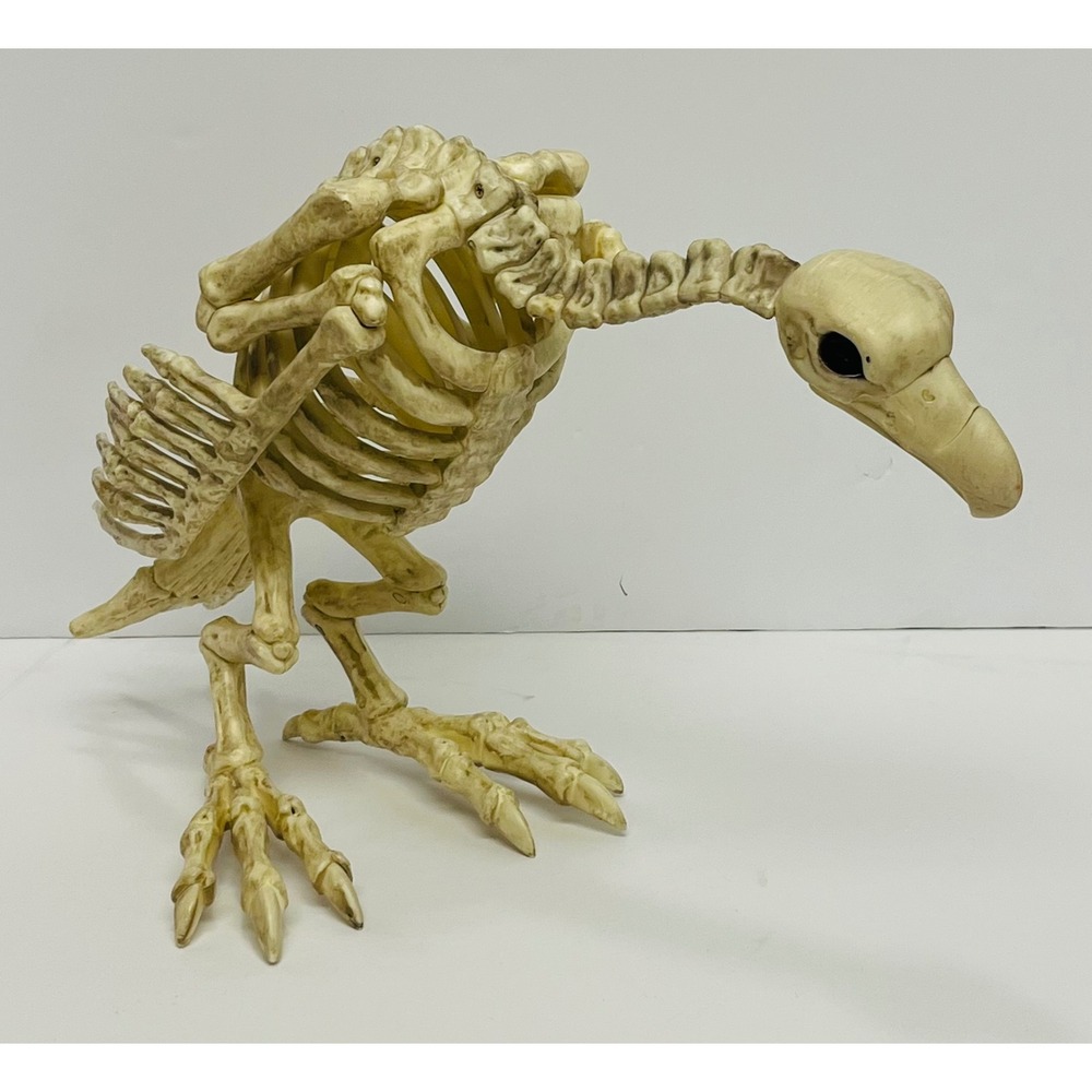 Halloween Skeleton Buzzard Vulture Bird 16" Long Bending Neck Crazy Bonez